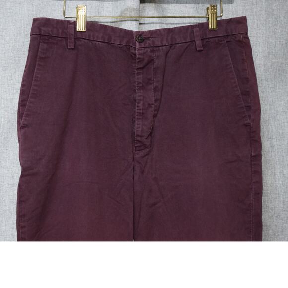 HOPE Stockholm Men’s Dylan Trousers Deep Plum Burgundy Size 48 - Picture 2 of 3